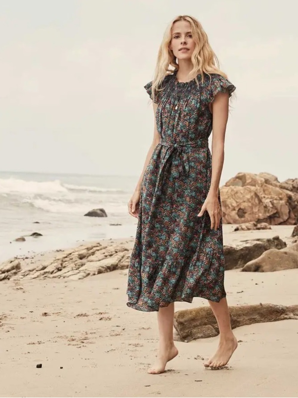 Doen Violetta Dress in Lady Bird Floral Small